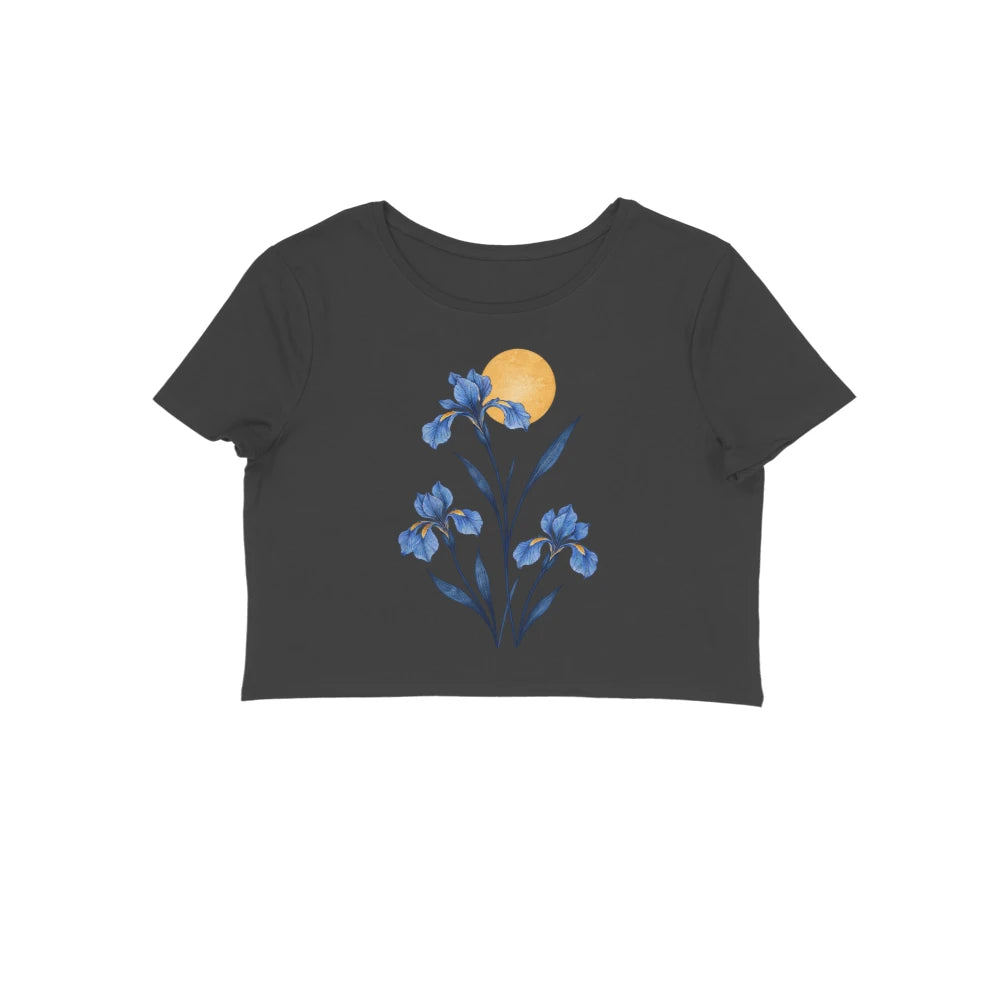 Wild Blue — Women's Crop Top - Black