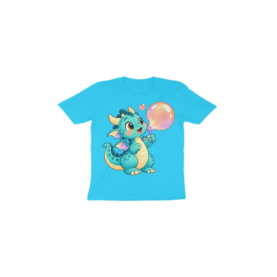 Bubble Dragon — Toddler T-shirt - Sky Blue