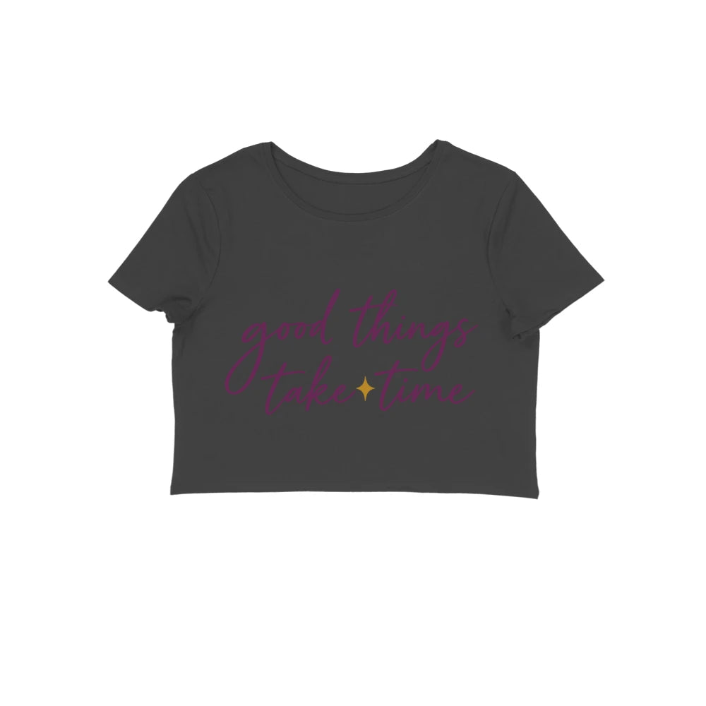 Good Things — Women's Crop Top - Black