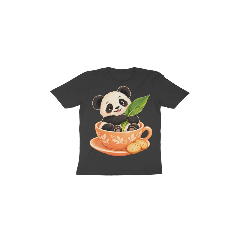 Teacup Panda — Toddler T-shirt - Black