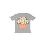 Pocket Meadow Bunny — Toddler T-shirt - Melange Grey