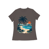 Coastal Pause — Women's Regular T-shirt - Charcoal Grey