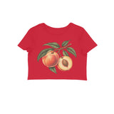 Peach Season — Women's Crop Top - Red