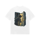 Fridge Glow — Premium Oversized T-shirt in White — model