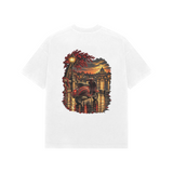 Monsoon Ride — Premium Oversized T-shirt in White — model