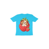 Strawberry Puppy — Toddler T-shirt - Sky Blue