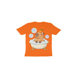 Capybara Bubble Club — Toddler T-shirt - Orange