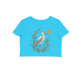 Meadow Heron — Women's Crop Top - Sky Blue