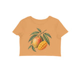 Mango Season — Women's Crop Top - Mustard Yellow