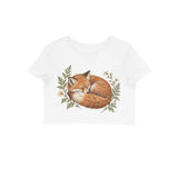 Foxglove Nap — Women's Crop Top - White