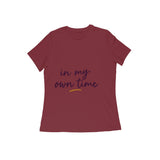 Own Time — Women's Regular T-shirt - Maroon