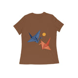 Paper Flight — Women's Regular T-shirt - Coffee Brown
