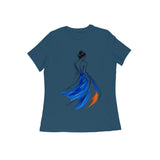Silhouette in Motion — Women's Regular T-shirt - Navy Blue