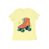 Roller Daydream — Women's Regular T-shirt - Butter Yellow