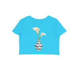 Ceramic Soul — Women's Crop Top - Sky Blue