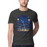 Under the Floodlights — Regular Unisex T-shirt in Black — model
