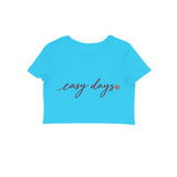 Easy Days — Women's Crop Top - Sky Blue