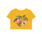 Peach Season — Women's Crop Top - Golden Yellow