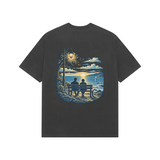 Evening Company — Premium Oversized T-shirt in Black — model