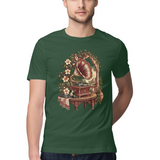Veranda Melody — Regular Unisex T-shirt in Forest Green — model