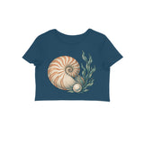 Ocean Jewel — Women's Crop Top - Navy Blue