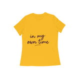 Own Time — Women's Regular T-shirt - Golden Yellow