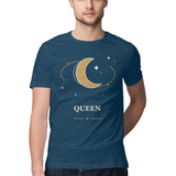 Orbit Queen — Regular Unisex T-shirt in Navy — model