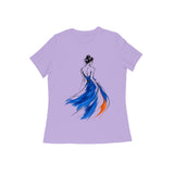Silhouette in Motion — Women's Regular T-shirt - Iris Lavender