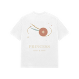 Orbit Princess — Premium Oversized T-shirt in White — model