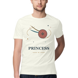 Orbit Princess — Regular Unisex T-shirt in Ivory — model