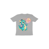 Bubble Dragon — Toddler T-shirt - Melange Grey