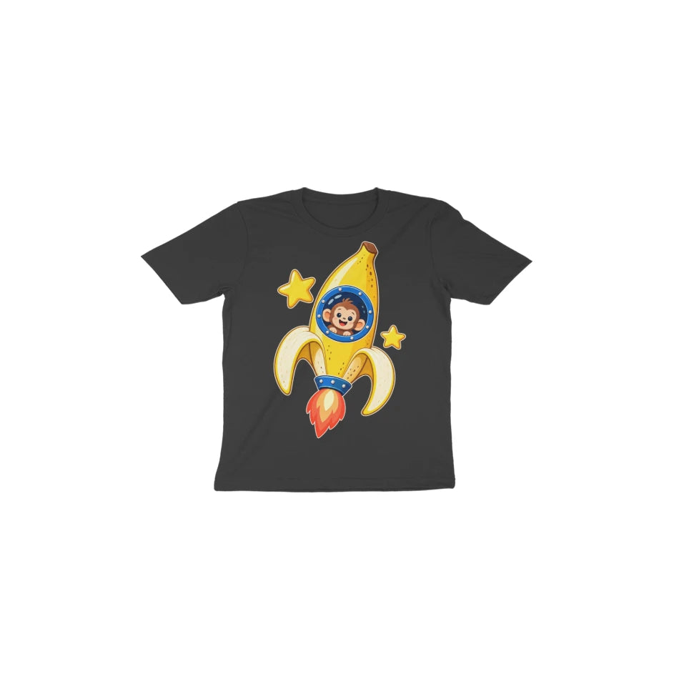Banana Rocket — Toddler T-shirt - Black