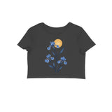Wild Blue — Women's Crop Top - Black