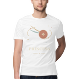 Orbit Princess — Regular Unisex T-shirt in White — model