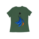 Silhouette in Motion — Women's Regular T-shirt - Olive Green