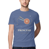 Orbit Princess — Regular Unisex T-shirt in Slate Blue — model