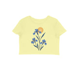 Wild Blue — Women's Crop Top - Butter Yellow