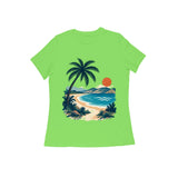 Coastal Pause — Women's Regular T-shirt - Liril Green