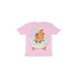 Capybara Bubble Club — Toddler T-shirt - Light Pink