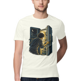 Fridge Glow — Regular Unisex T-shirt in Ivory — model