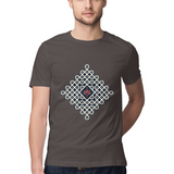 Kolam — Regular Unisex T-shirt in Charcoal — model