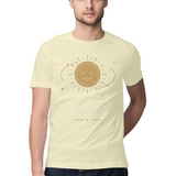 Orbit King — Regular Unisex T-shirt in Sand — model