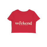 Weekend State — Women's Crop Top - Red