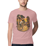 Gully Hour — Regular Unisex T-shirt in Dusty Rose — model