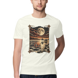 Rann Reflections — Regular Unisex T-shirt in Ivory — model