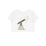Stargazer — Women's Crop Top - White