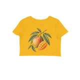 Mango Season — Women's Crop Top - Golden Yellow