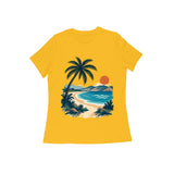 Coastal Pause — Women's Regular T-shirt - Golden Yellow