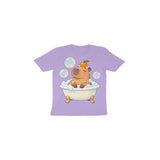 Capybara Bubble Club — Toddler T-shirt - Iris Lavender