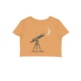Stargazer — Women's Crop Top - Mustard Yellow